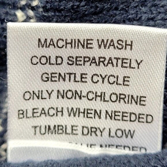 Men's WP Weatherproof Blue Long-Sleeve Pullover Crew Neck Sweater Ribbed Knit XL - Picture 11 of 11